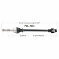 Wide Open OE Replacement CV Axle for POL FRONT RANGER 6X6 500 1999 POL-7044